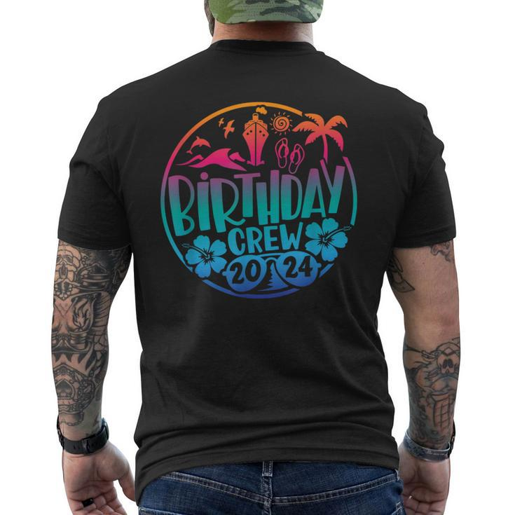 2024 Birthday Cruise Squad Vacation Beach Matching Group Men's T-shirt Back Print