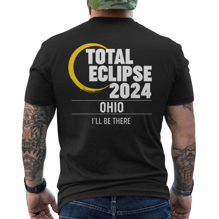 2024 Solar Eclipse Ohio Men's T-shirt Back Print