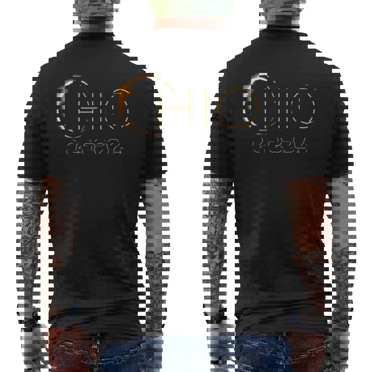 2024 Solar Eclipse Solar Eclipse 2024 State Ohio Total Men's T-shirt Back Print 2024 Solar Eclipse Solar Eclipse 2024 State Ohio Total Men's T-shirt Back Print