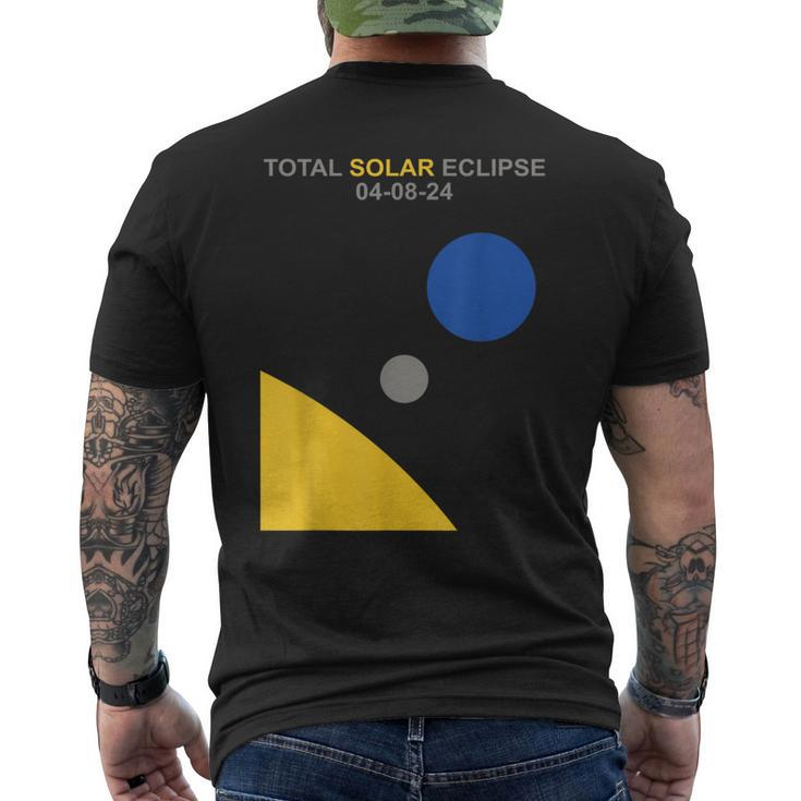 2024 Total Solar Eclipse April 8 Science Enthusiast Men's T-shirt Back Print