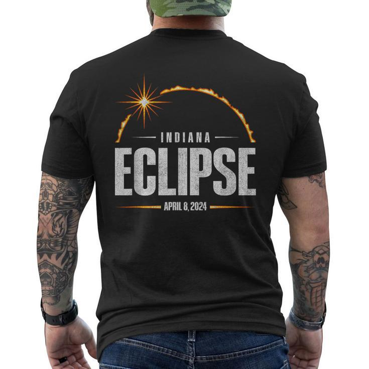 2024 Total Solar Eclipse Indiana Total Eclipse 2024 Men's T-shirt Back Print