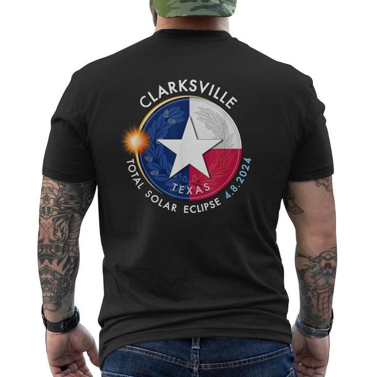 2024 Total Solar Eclipse Totality Clarksville Texas 28 Men's T-shirt Back Print