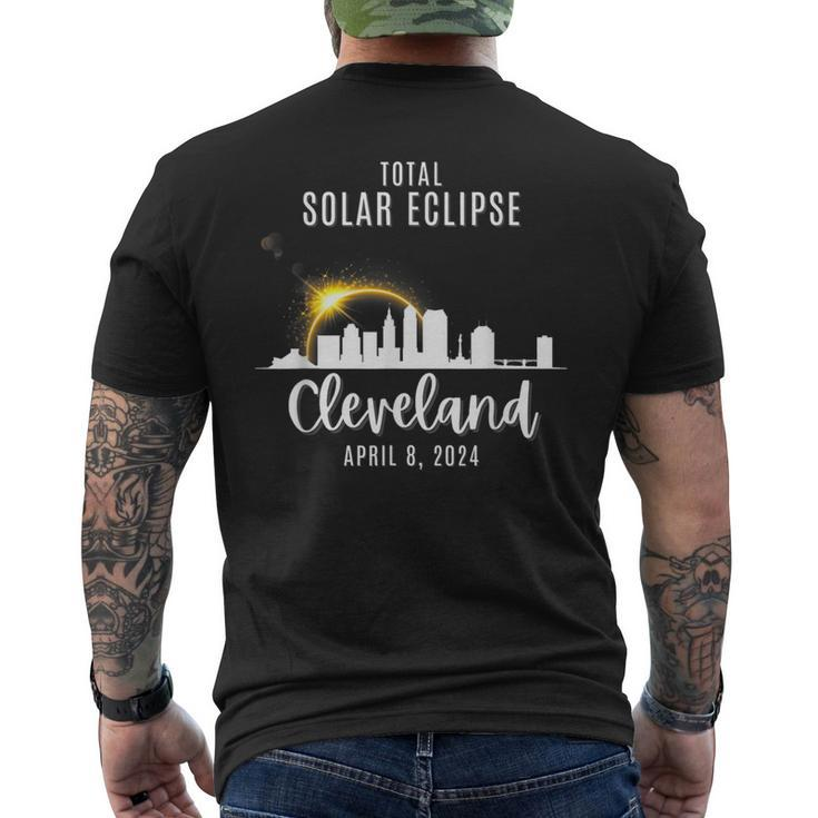 2024 Total Solar Skyline Eclipse In Cleveland Ohio April 8 Men's T-shirt Back Print