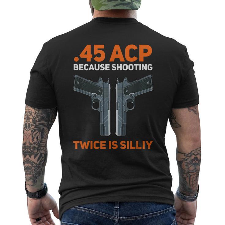 2Nd Amendment Pro Gun Safe 45 Acp 1911 2Nd Amendment Men's T-shirt Back Print