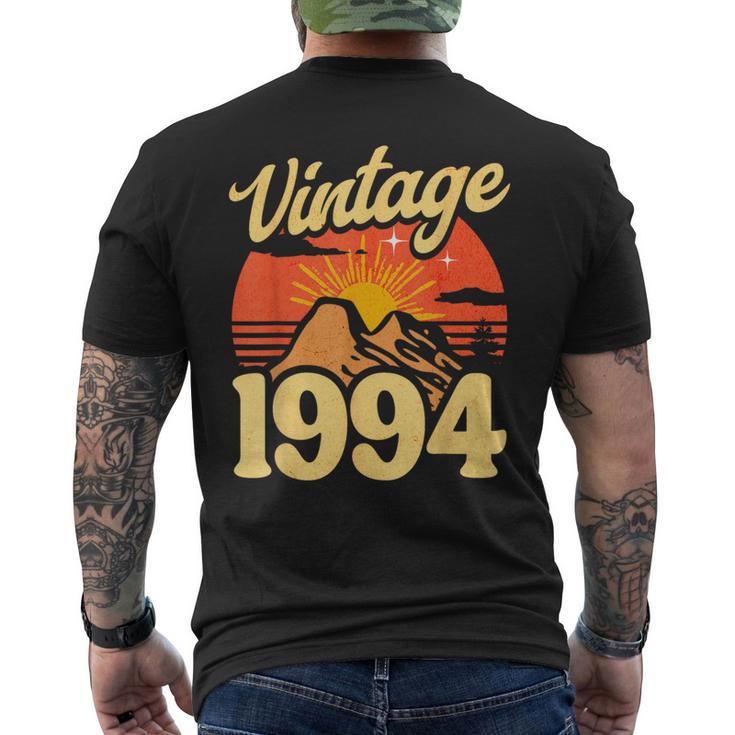 30 Years Old Retro Sunset Vintage 1994 30Th Birthday Men's T-shirt Back Print