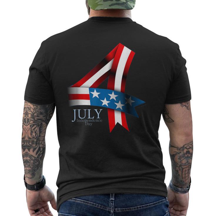 4 July 2019 Indepence Day Men's T-shirt Back Print