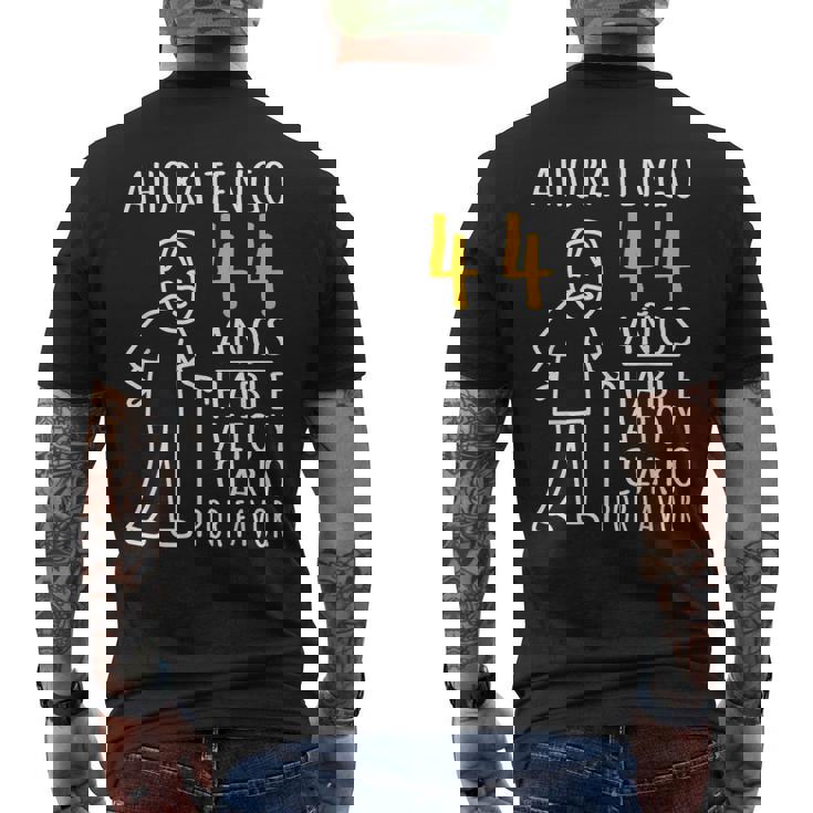 44 Cumpleaños Ahora Tengo 44 Años Divertido Aniversario Camiseta Hombre Estampado Espalda