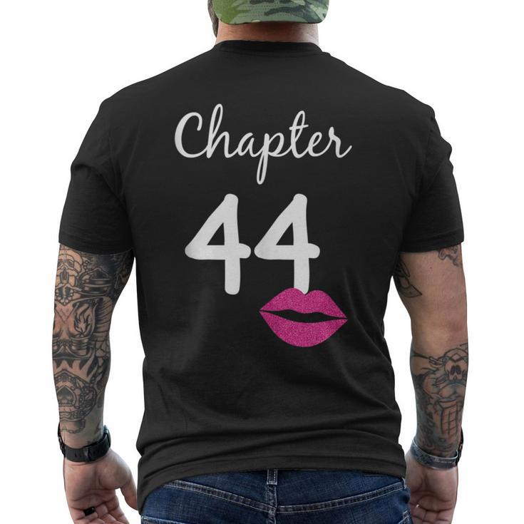44Th Birthday For Her Chapter 44 Years Old 44Th Bday Men's T-shirt Back Print