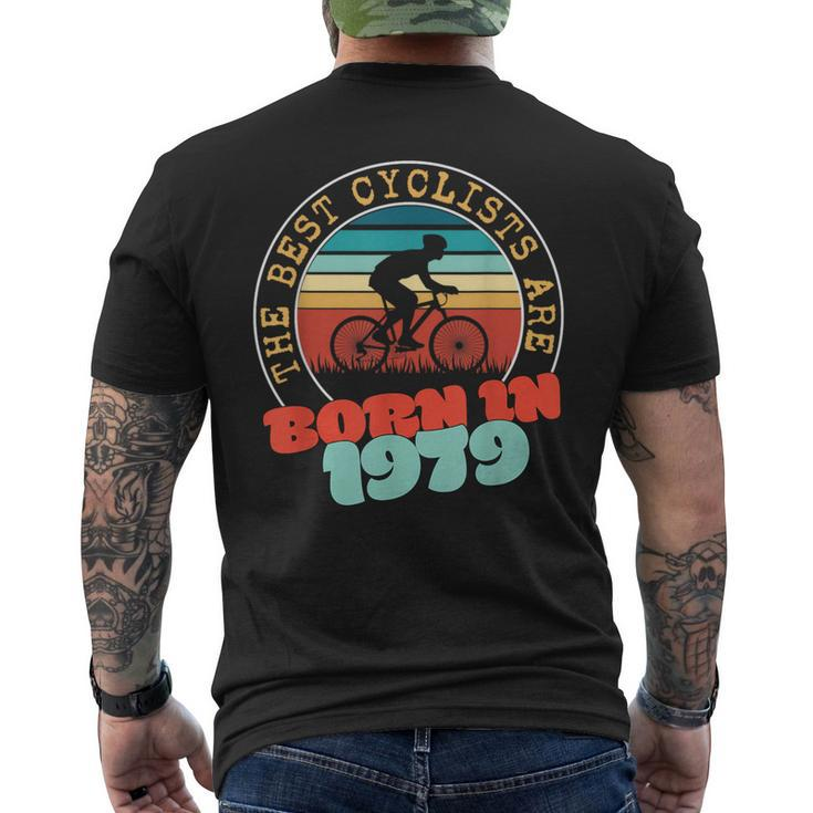 45 Year Old Cyclist Born In 1979 45Th Birthday Cycling Men's T-shirt Back Print