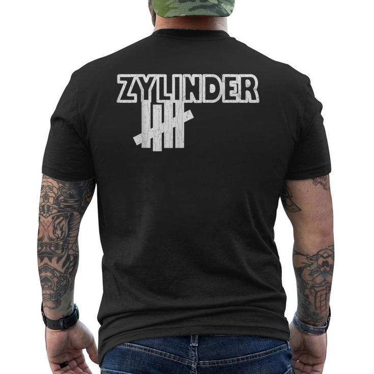 5 Cylinder Car Five-Cylinder Tuner T-Shirt mit Rückendruck