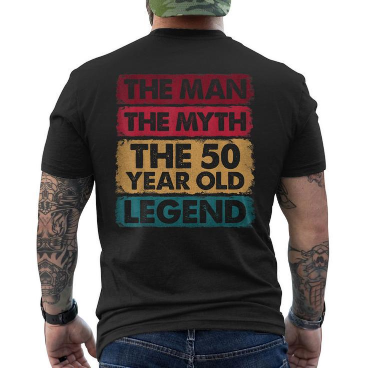50Th Birthday 50 Year Old Legend Limited Edition Men's T-shirt Back Print