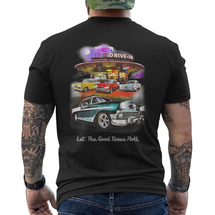 55 57 50 90S Chevys Bel Air Trifive Retro Classic Car Men's T-shirt Back Print
