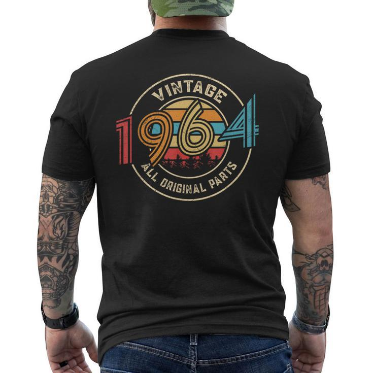 55Th Birthday Vintage 1964 55 Years Old Men's T-shirt Back Print