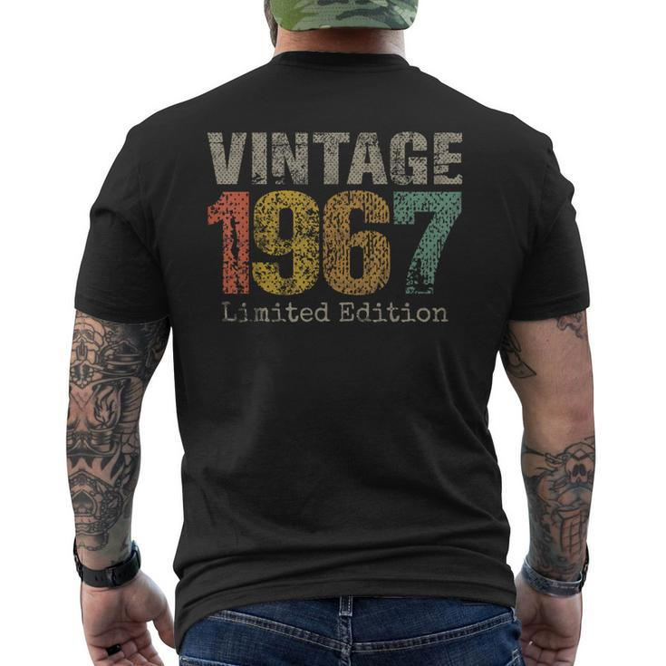 56 Year Old Vintage 1967 Limited Edition 56Th Birthday Men's T-shirt Back Print