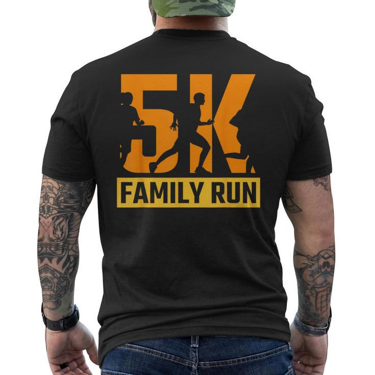 5K Family Run Race Runner Running 5K Men's T-shirt Back Print