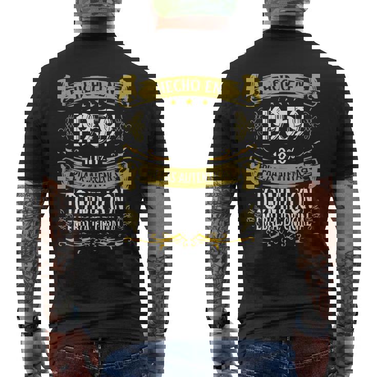 64 Años Cumpleaños Regalo Hombre Hecho En 1959 Hecho En 1959 Camiseta Hombre Estampado Espalda