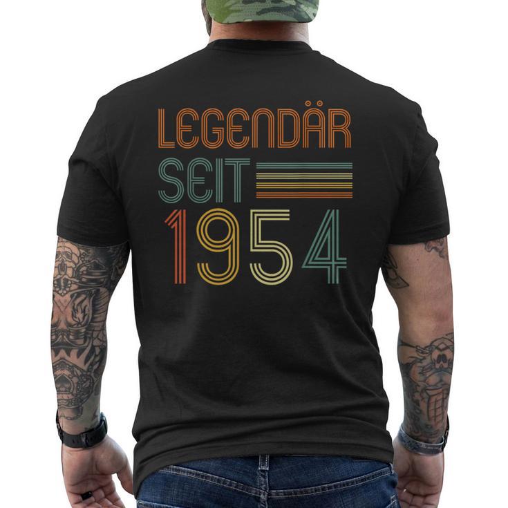 67 Geburtstag Legendär Seit 1954 Geschenkintage Retro T-Shirt mit Rückendruck