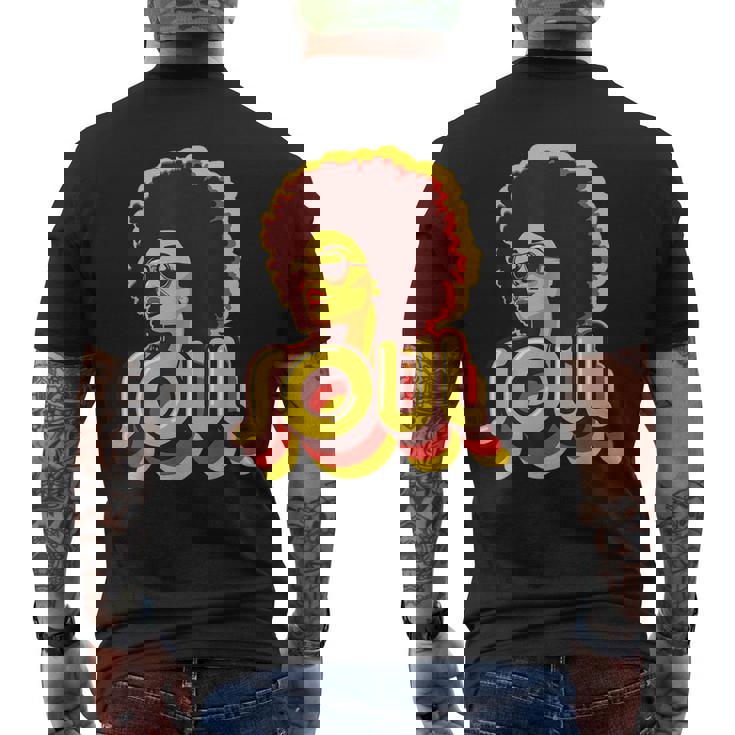 70S Funk Afro Soul Retro Vintage 70S Retro Soul Men's T-shirt Back Print
