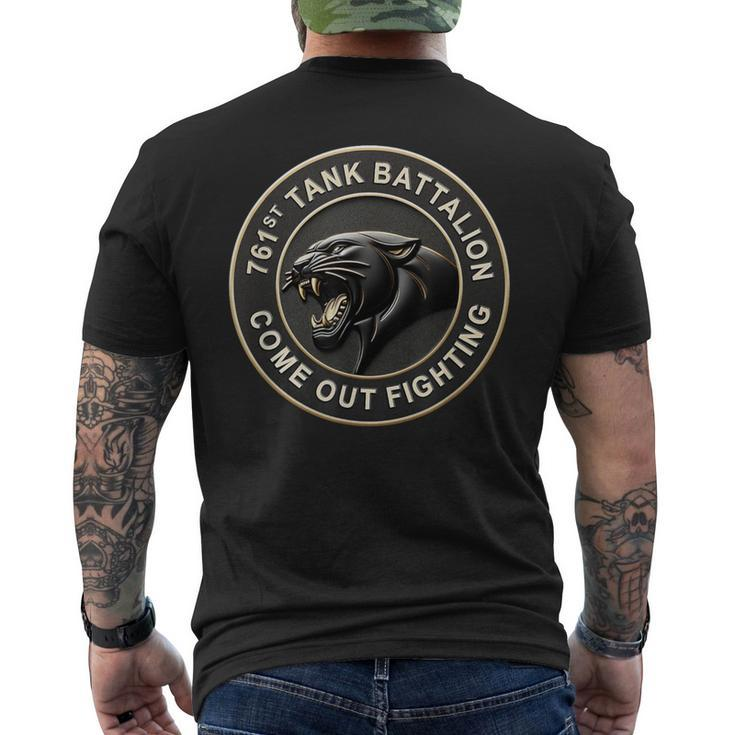761St Tank Battalion Black Panthers Ww2 Emblem Remix Men's T-shirt Back Print