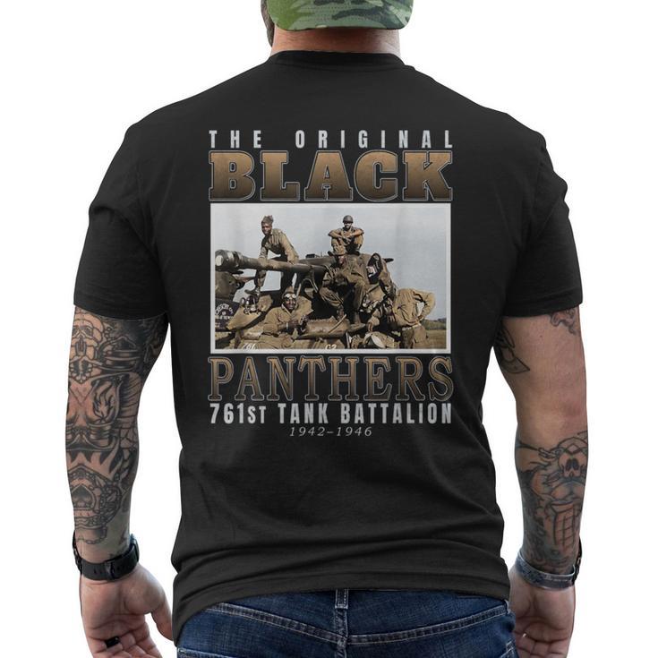 761St Tank Battalion Tribute Black Panthers Ww2 Heroes Men's T-shirt Back Print