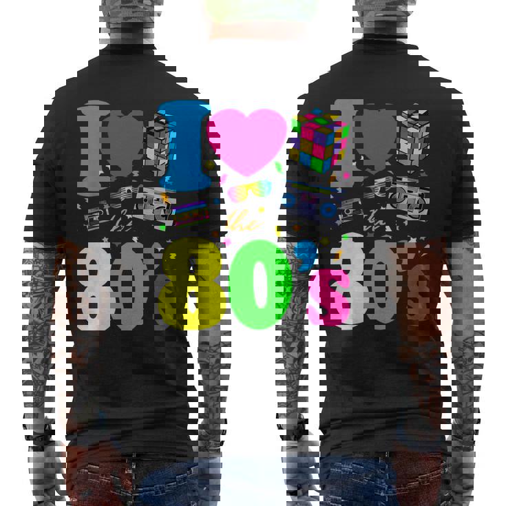 80 Me Encantan Los 80 Intage Retro Camiseta Hombre Estampado Espalda