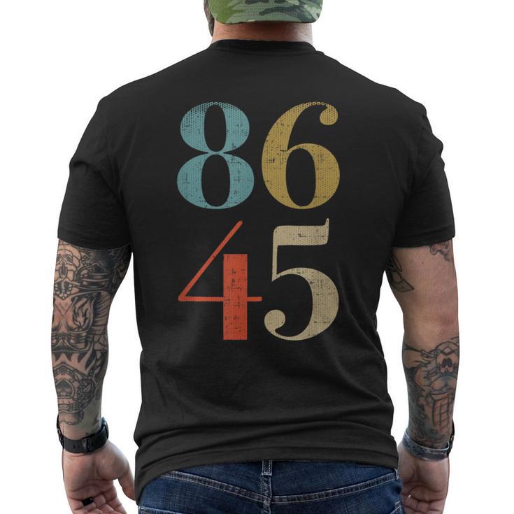 86 45 Vintage Classic Style President Men's T-shirt Back Print