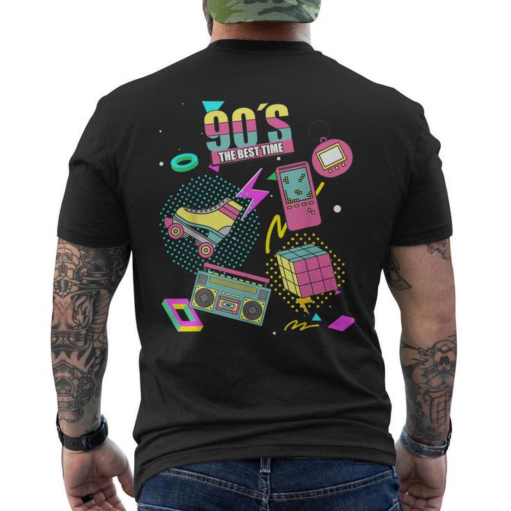 90S Retro Motto 90'S T-Shirt mit Rückendruck