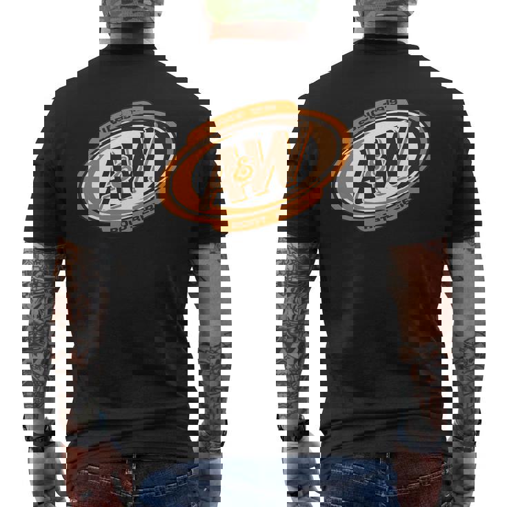 A&W Mens Back Print T-shirt