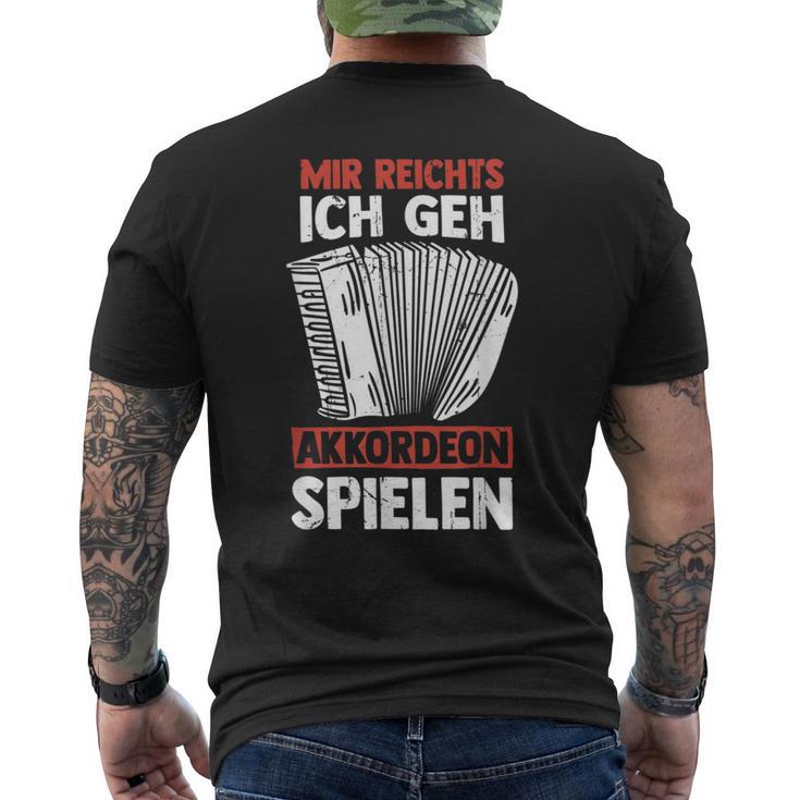 Accordion Play Accordion Player Concertina Music T-Shirt mit Rückendruck