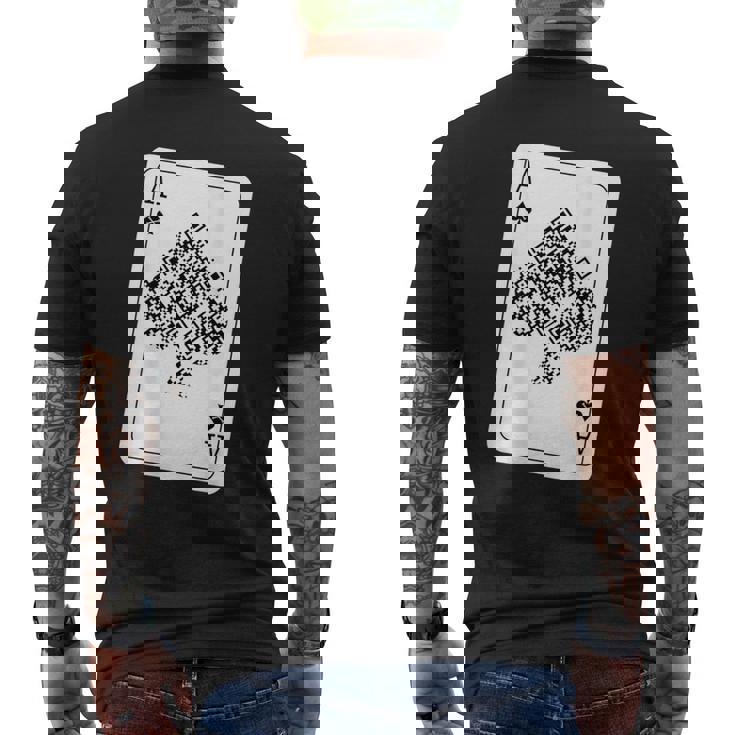 Ace Of Spades Rick Roll Back Printed Men's T-shirt Back Print