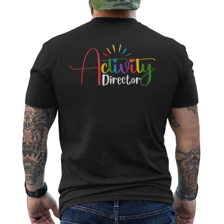 Activity Director Appreciation Activity Professionals Week Men's T-shirt Back Print