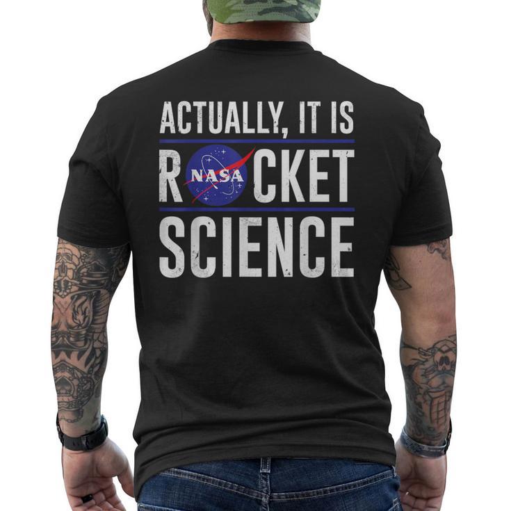 Actually It Is Rocket Science Men's T-shirt Back Print