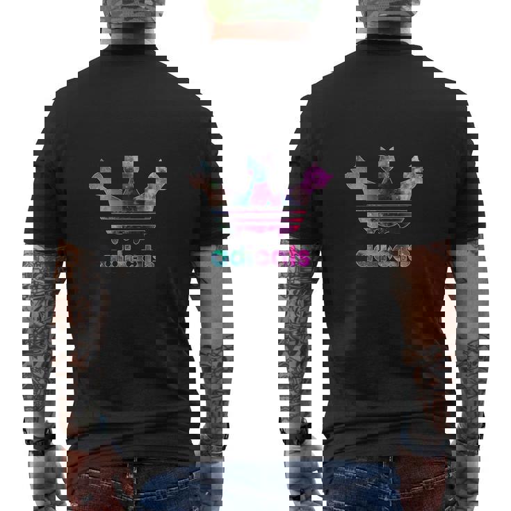 Adicats Parody For Cat Lovers Premiu S Cat Mens Back Print T-shirt