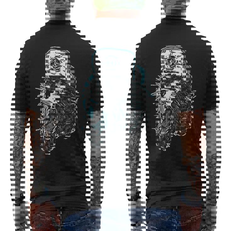 Adicto A La Tinta Flash Para Tatuajes Tradicionales Estadounidenses Edgy Panther Camiseta Hombre Estampado Espalda