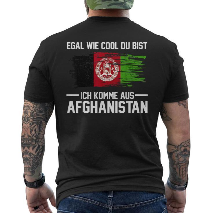 Afghan Afghan Flag Afghan Afghan T-Shirt mit Rückendruck