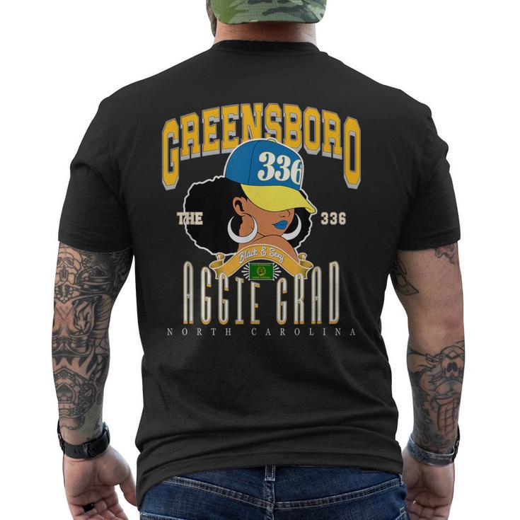 Aggie Grad Hbcu Alumni Pride 336 Greensboro Nc Men's T-shirt Back Print