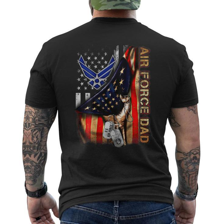 Air Force Dad Air Force Graduation Military Dad Mens Back Print T-shirt