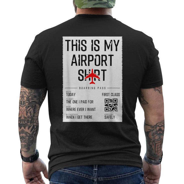 This Is My Airport Family Travel Men's T-shirt Back Print