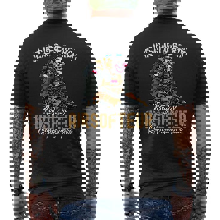 Airsoft Homme Humour Je Suis Pas Parfait Airsofteur Air Soft T-shirt imprimé au dos