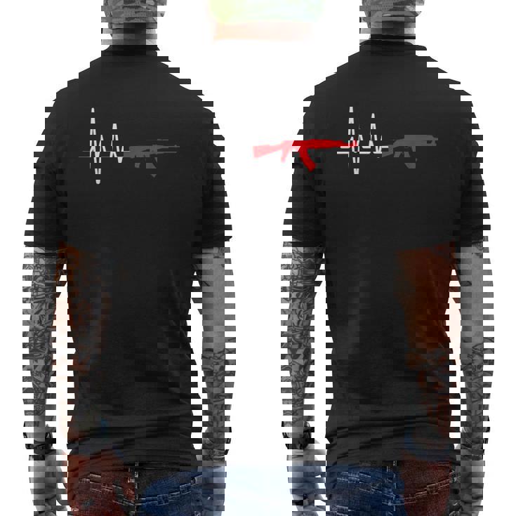 Ak-47 Kalashnikov Rifle Y Ruso Pistola Camiseta Hombre Estampado Espalda