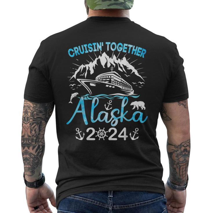 Alaska Cruise Ship Vacation Trip 2024 Family Cruise Matching Men's T-shirt Back Print