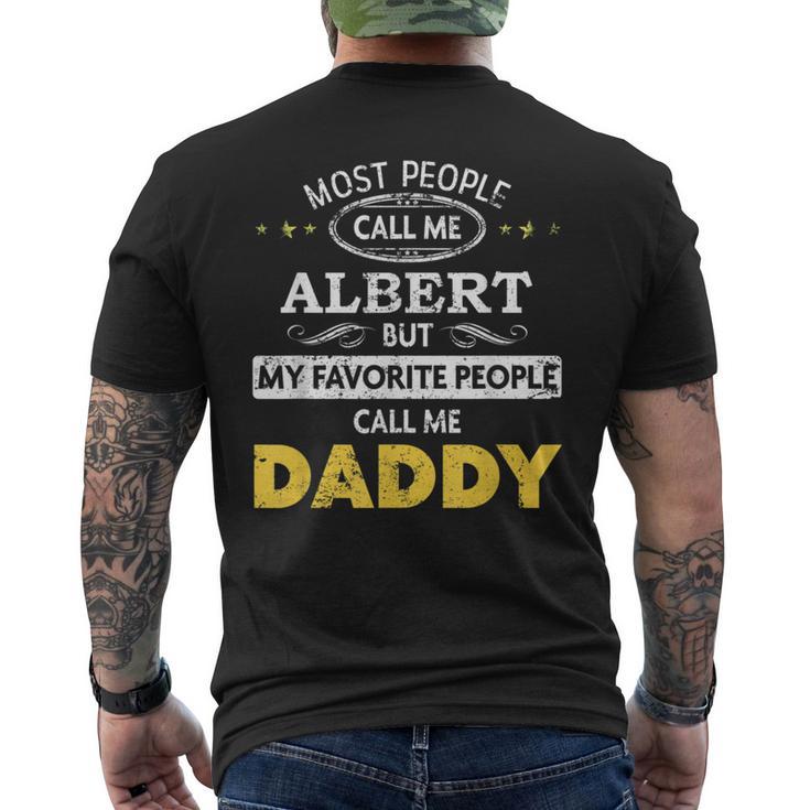 Albert Name Daddy Men's T-shirt Back Print