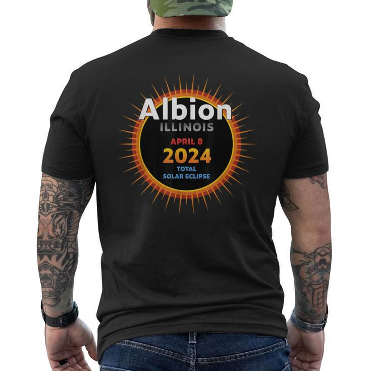 Albion Illinois Il Total Solar Eclipse 2024 2 Men's T-shirt Back Print