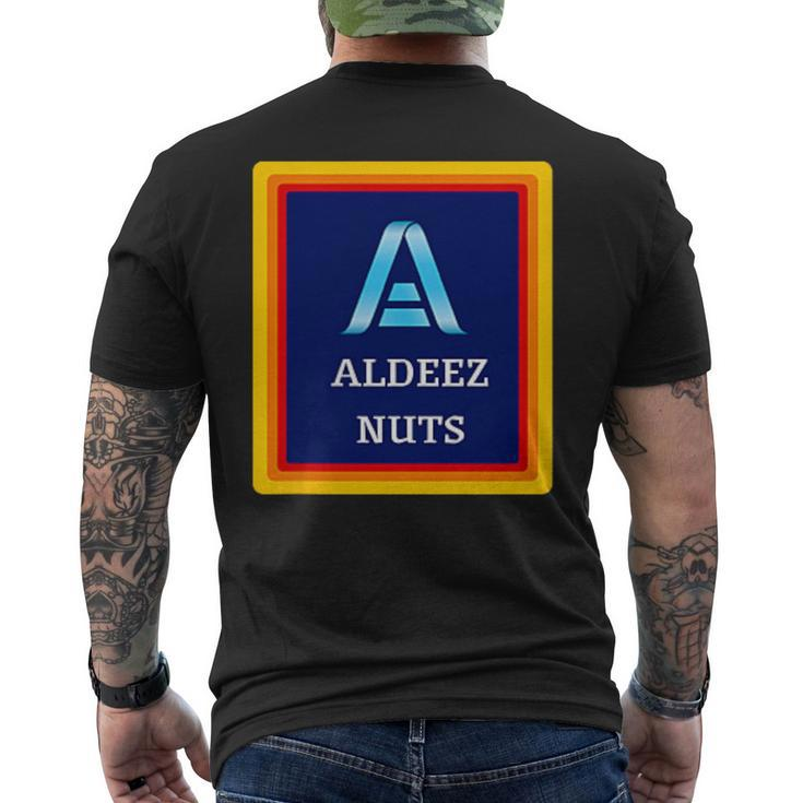 Aldeez Nuts Meme Deez Nuts Corner Logo Men's T-shirt Back Print