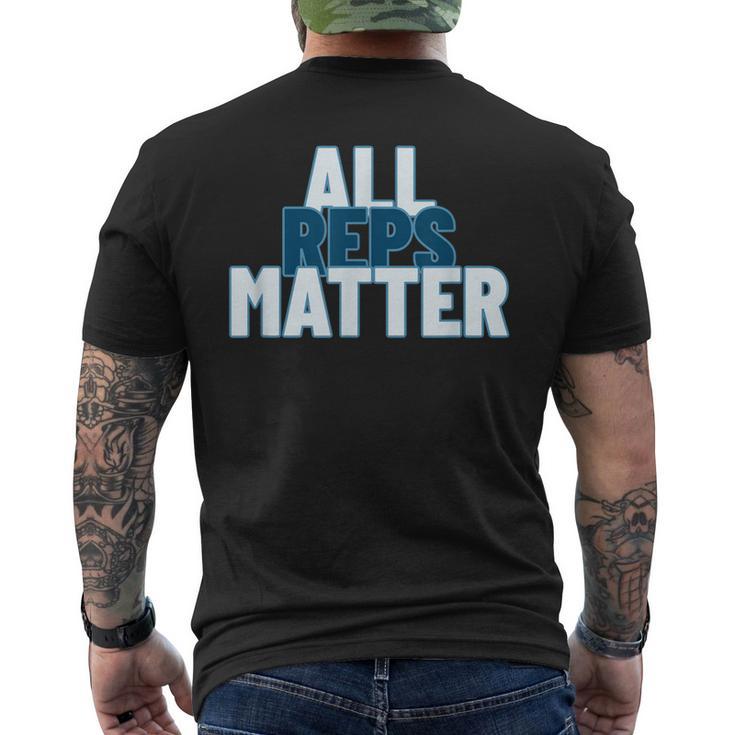 Alle Reps Matter Sportbekleidung T-Shirt mit Rückendruck