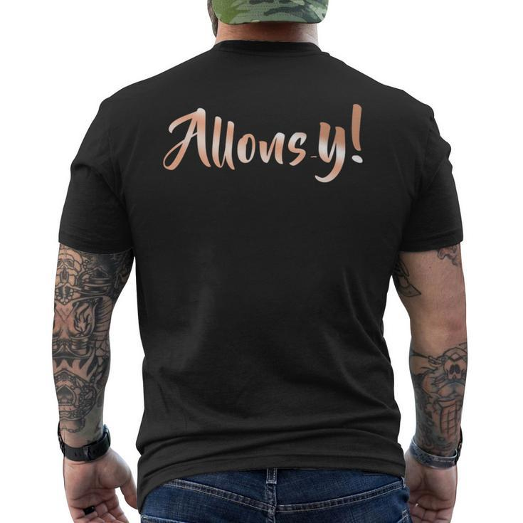 Allons-Y Let's Go Men's T-shirt Back Print