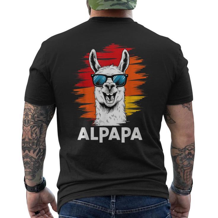 Alpapa Alpaka Lama Fan Liebhaber Dad Frischgebackenerater T-Shirt mit Rückendruck