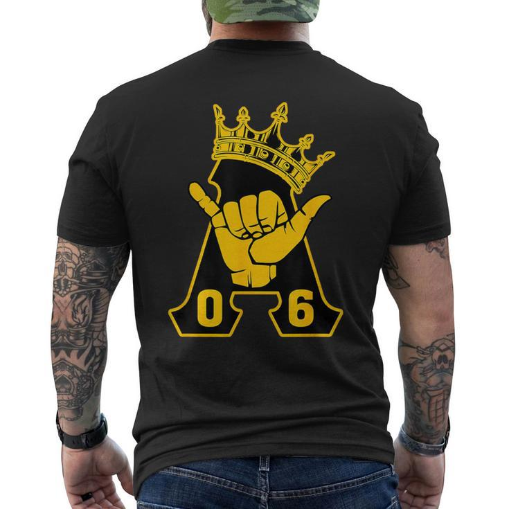 Alpha African 1906 Fraternity Hand Sign Crown Men's T-shirt Back Print