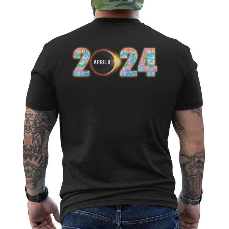 America Spring Eclipse 2024 Total Solar Eclipse April 8 2024 Men's T-shirt Back Print