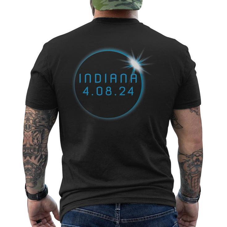 America Totality 2024 Indiana Total Solar Eclipse Chaser Men's T-shirt Back Print